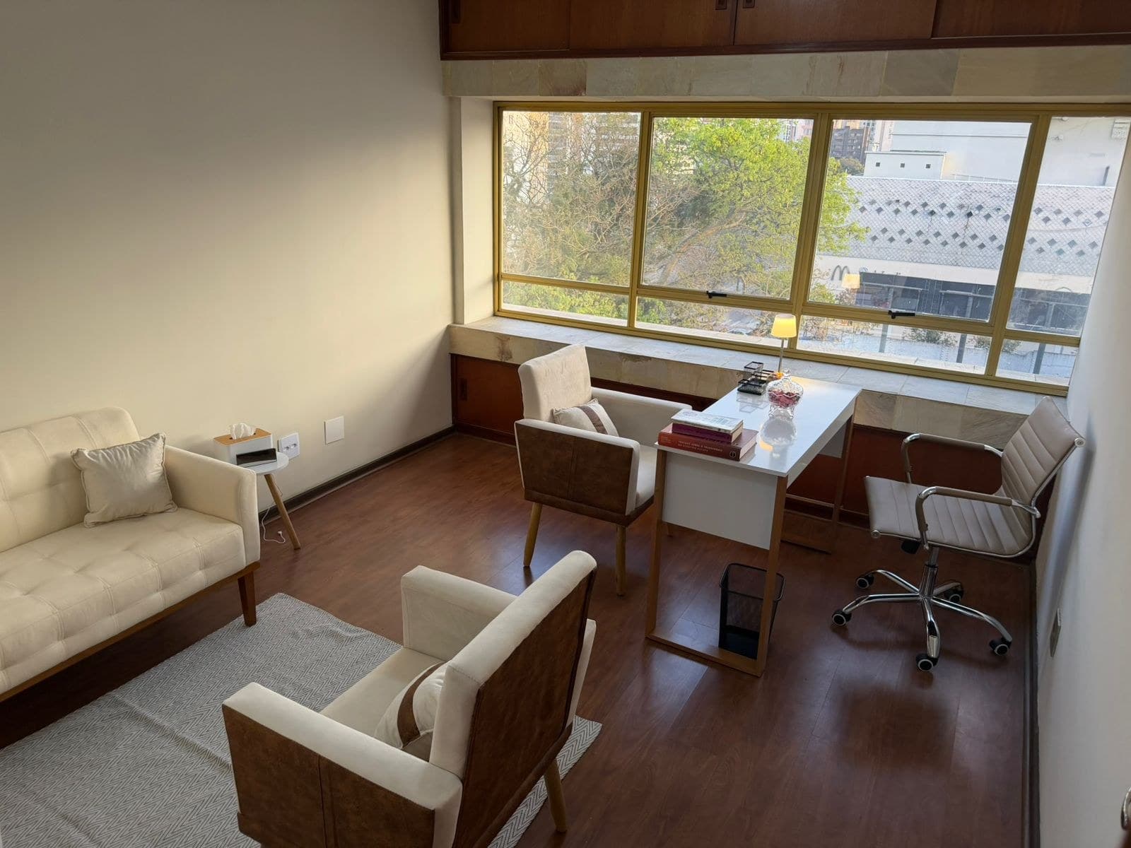Ambiente do consultório usado nas sessões de psicoterapia